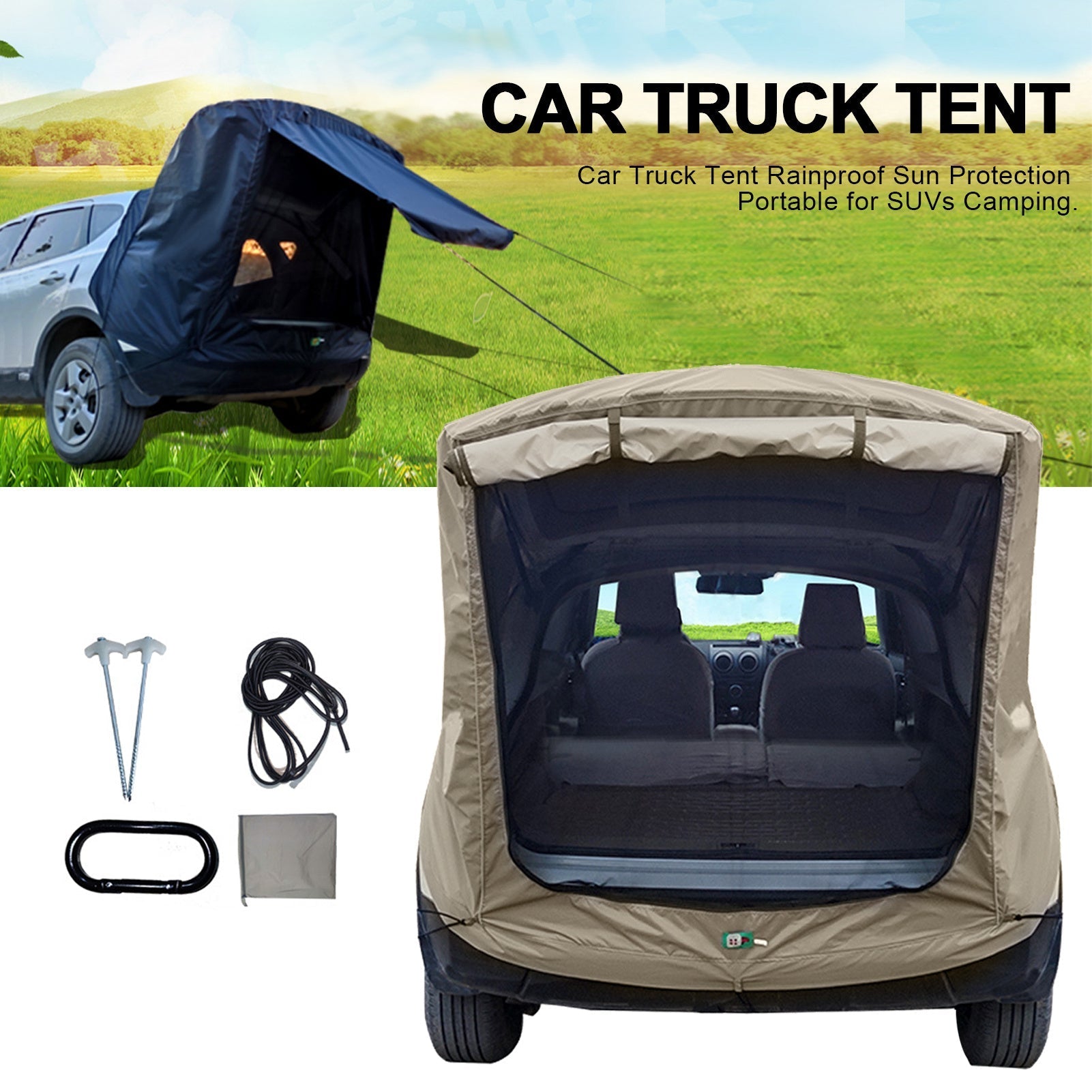 Car Trunk Extension Tent 1